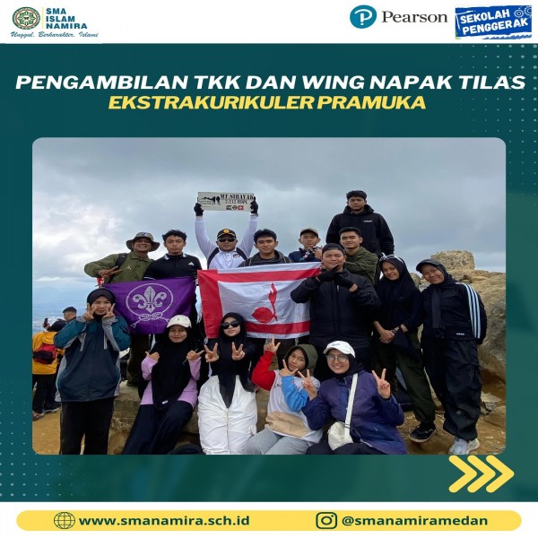 PRAMUKA SMA NAMIRA BERHASIL MENDAKI KE PUNCAK GUNUNG SIABAYAK